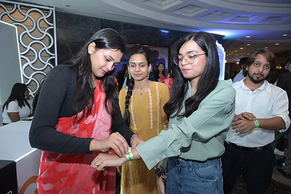 Delegates from local communities registering at India Mining Week